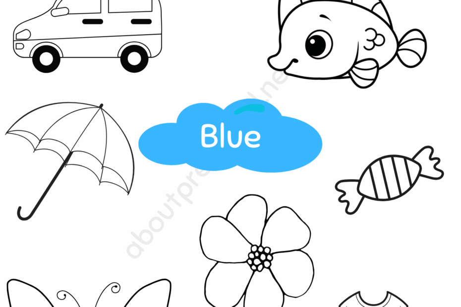 Blue Archives About Preschool Worksheets Library