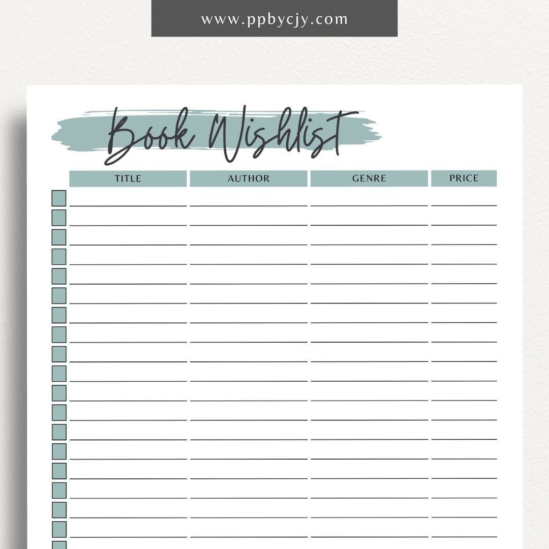 Book Wish List