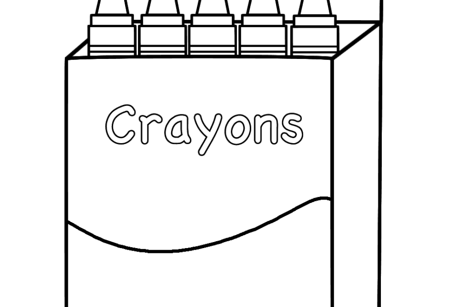 Box Of Crayons Coloring Page Back To School