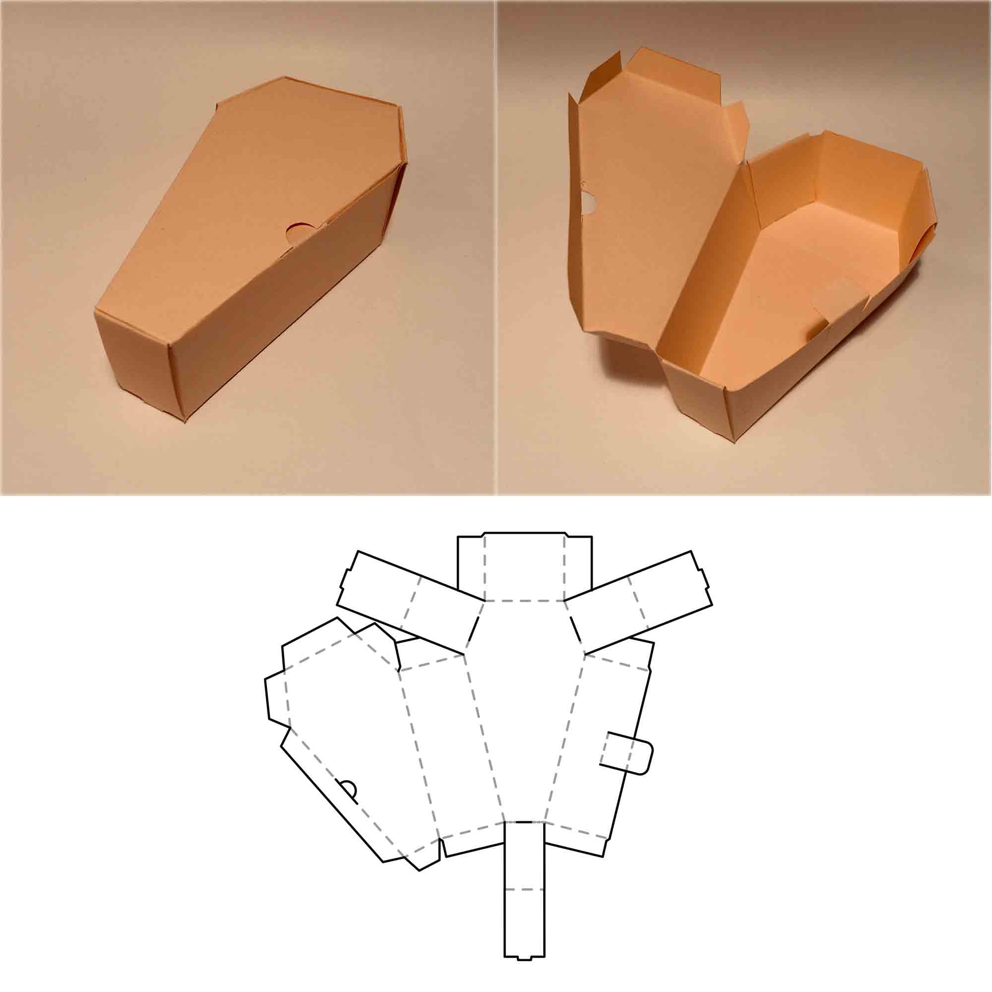 Box With Handle Template Square Box Cube Box Favor Box G 