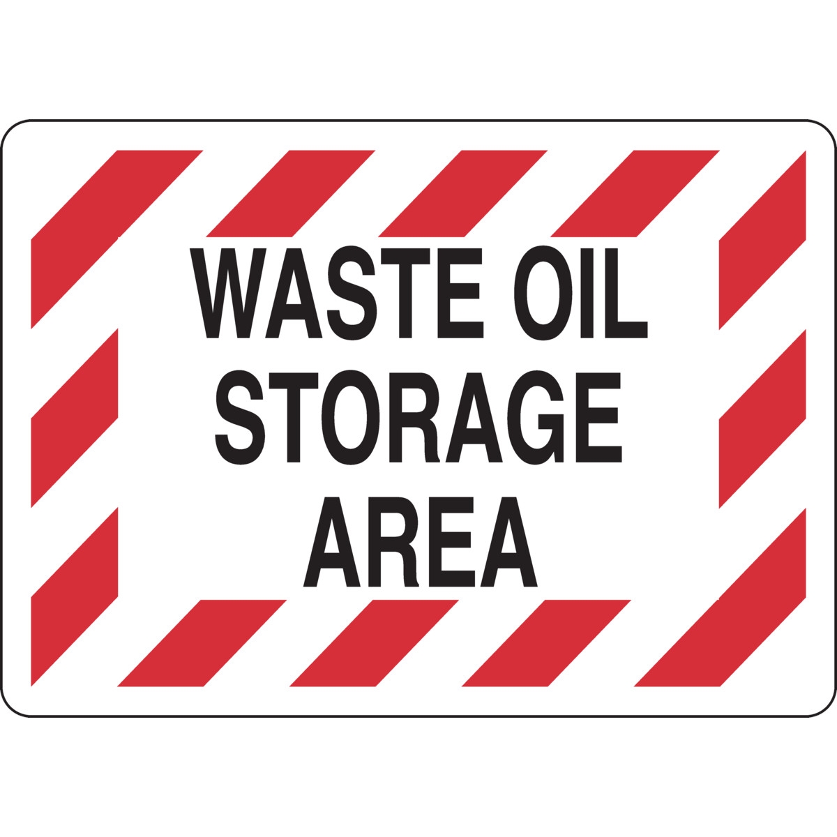 Brady Part 125795 Waste Oil Storage Area Sign BradyIndia co in