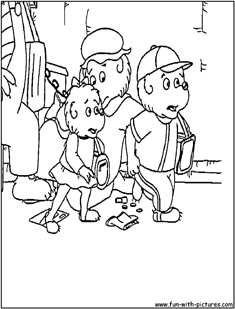 Brotherbear Sisterbear Coloring Page