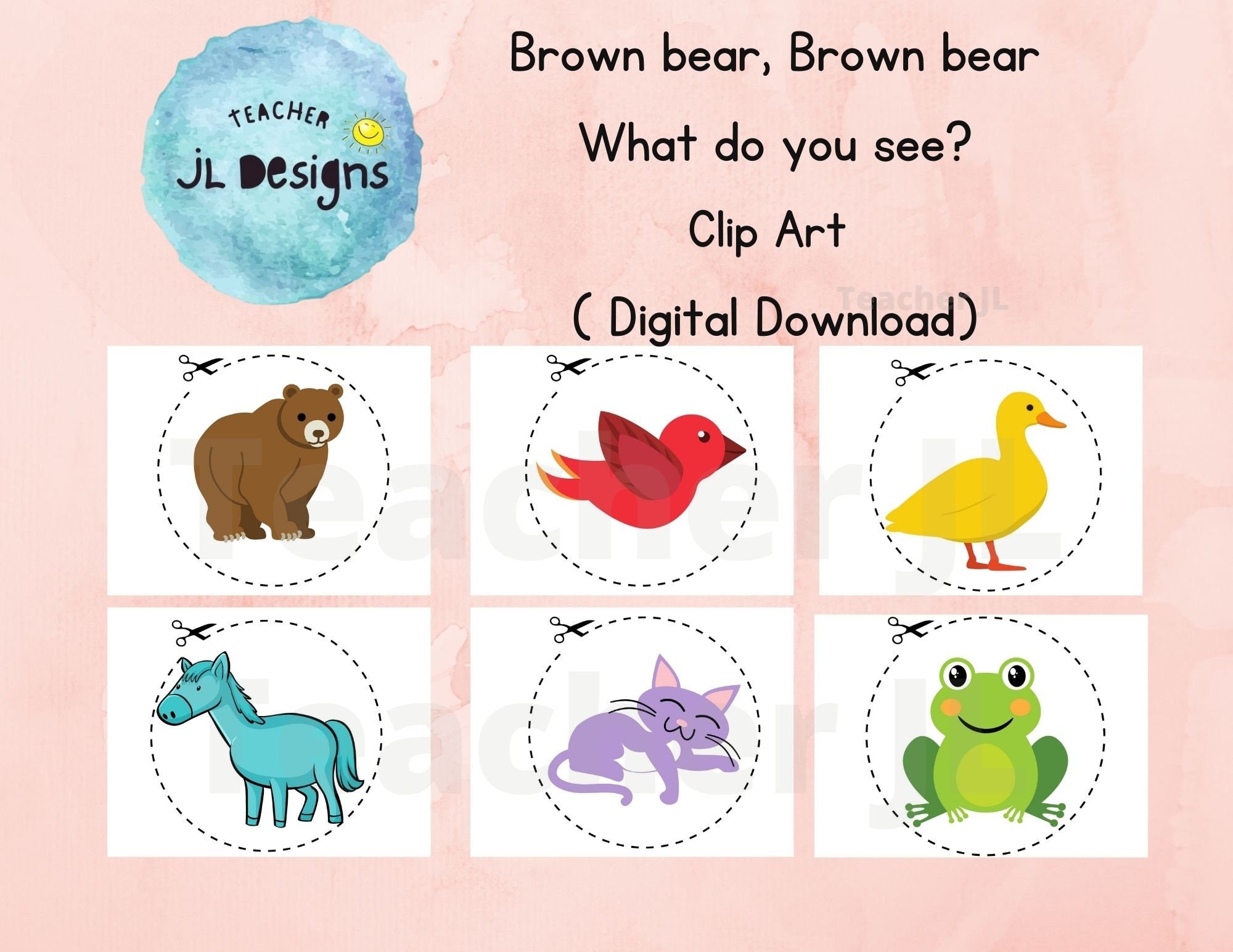 brown bear printable animals