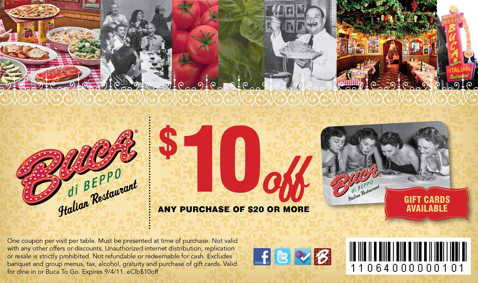 Buca Di Beppo Buca Di Beppo Coupon