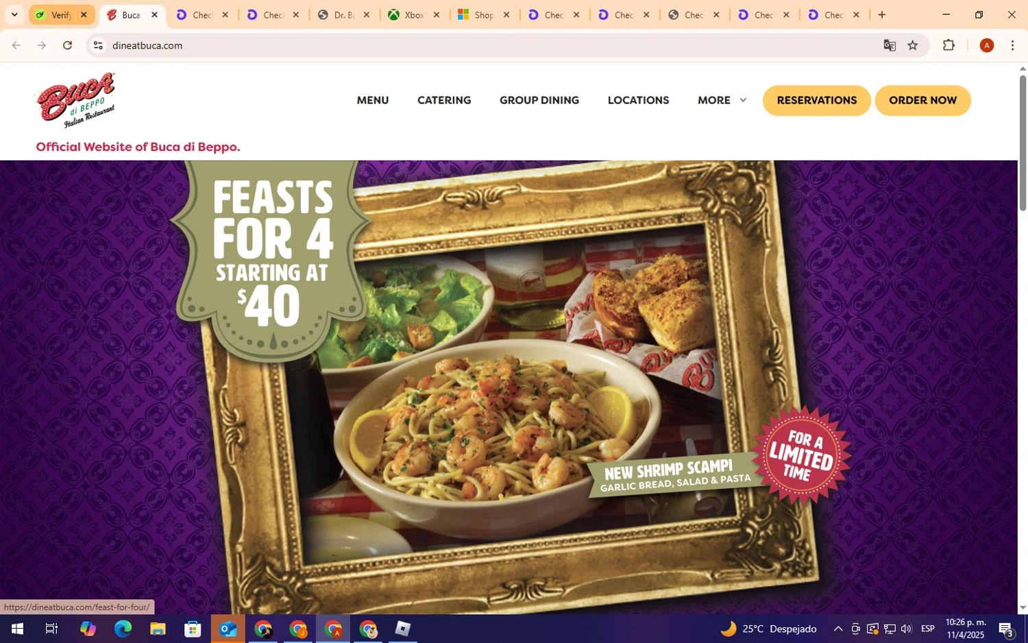 Buca Di Beppo Promo Codes 50 Off Verified Jul 2025