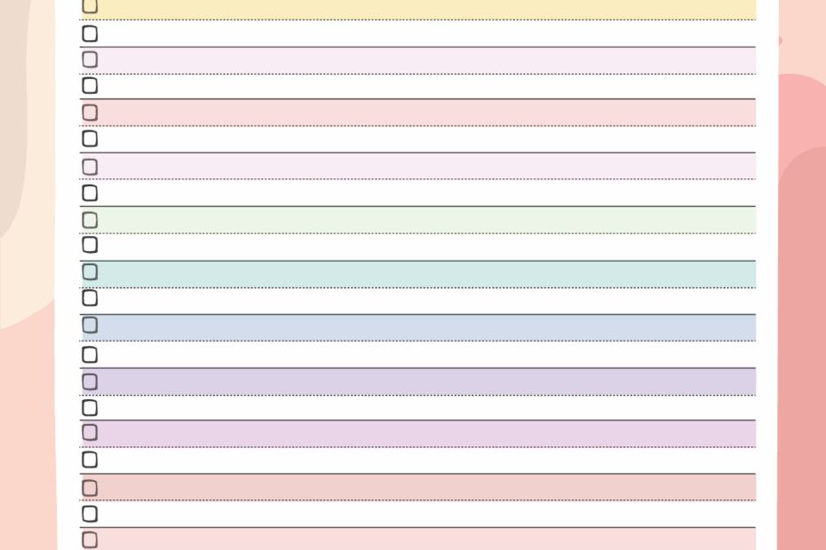 Bucket List Template 16 Inspirational Styles World Of Printables