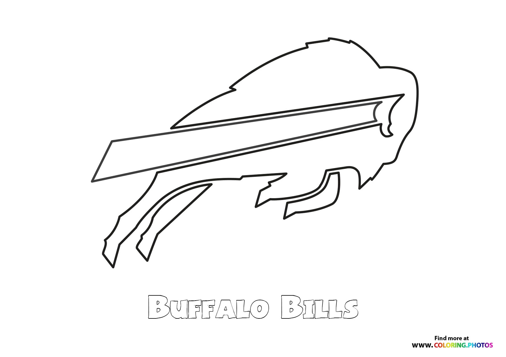 Buffalo Bills NFL Logo Coloring Pages For Kids