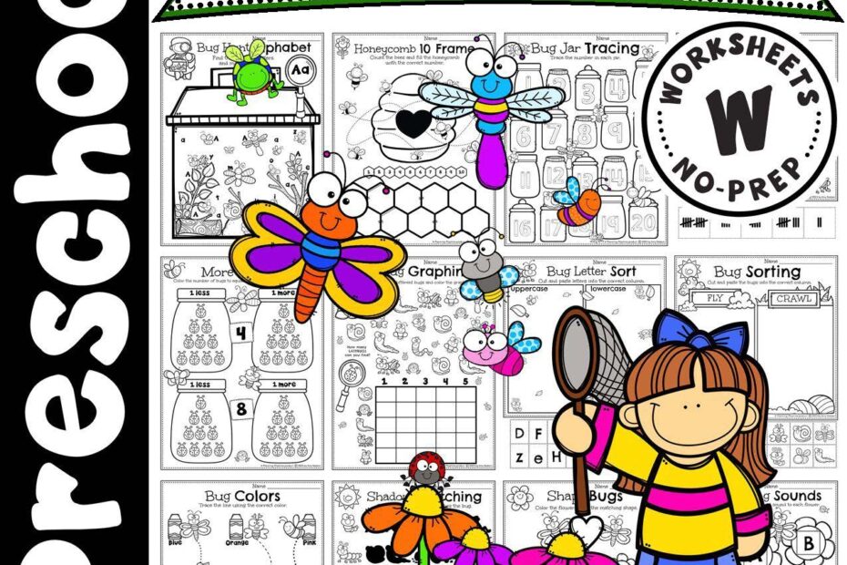 Bug Worksheets For Preschool Planning Playtime