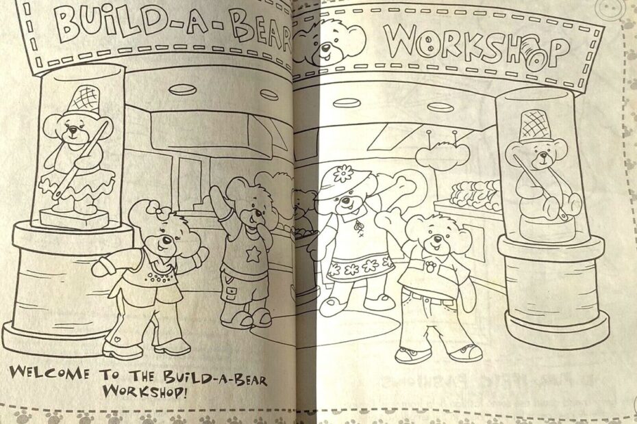 Build A Bear Giant Coloring And Activity Book A Bearly Adventure
