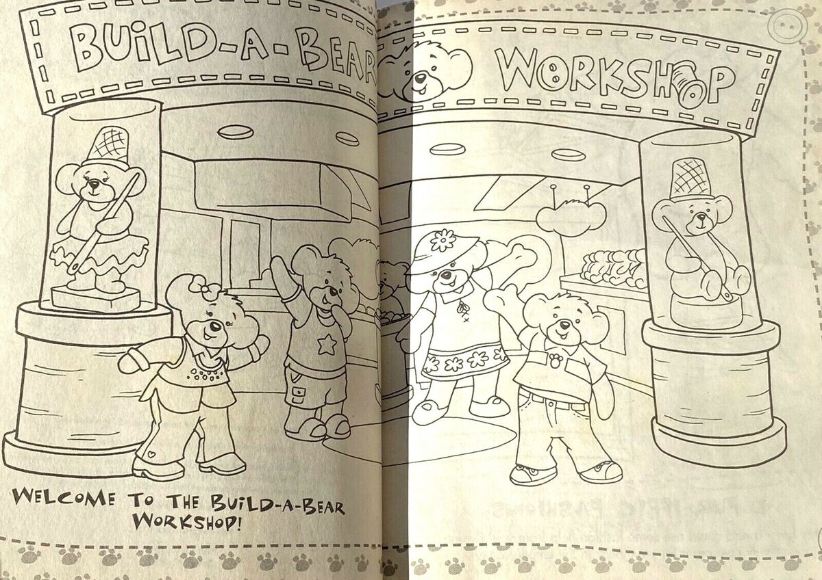 Build A Bear Giant Coloring And Activity Book A Bearly Adventure Read Below EBay