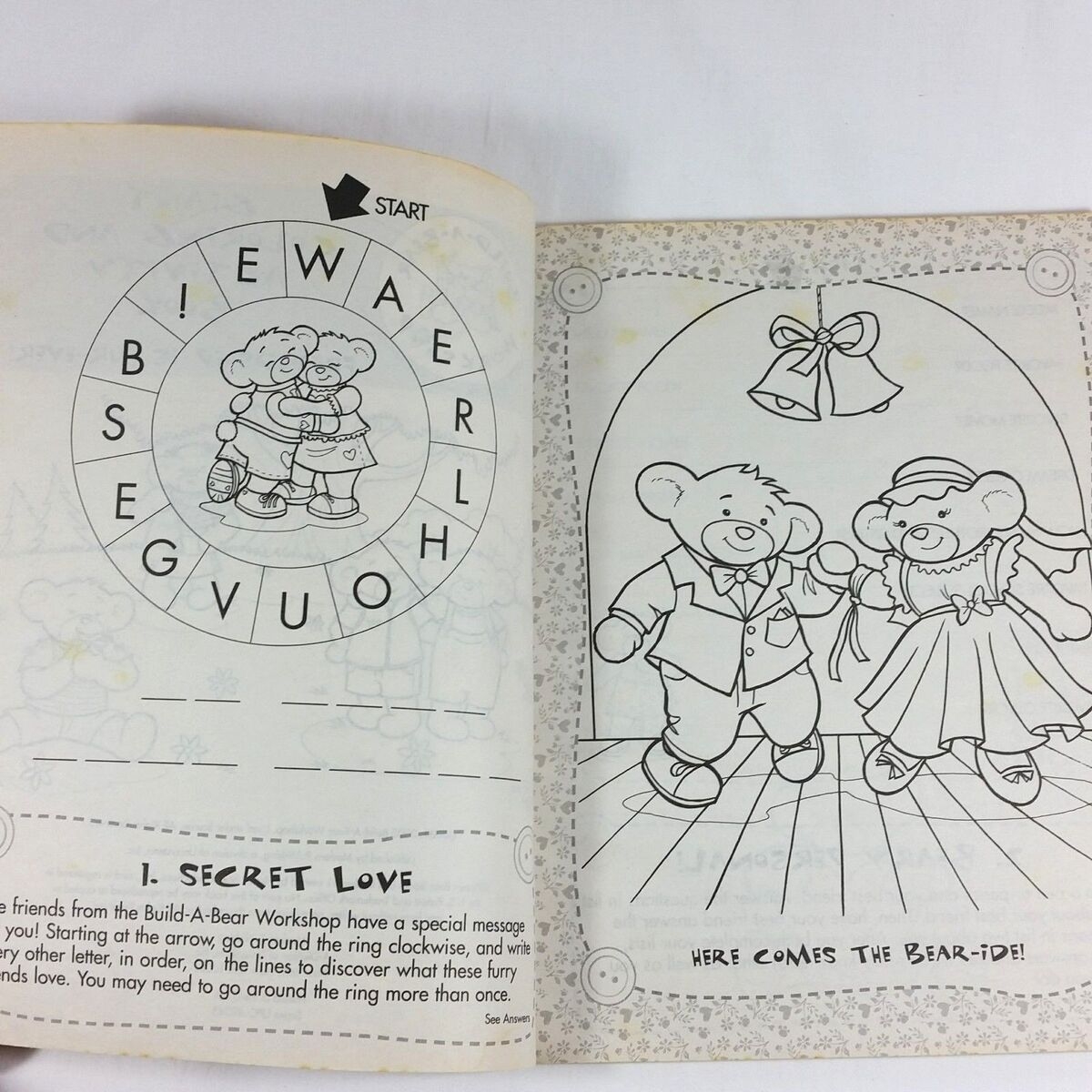 build a bear coloring pictures