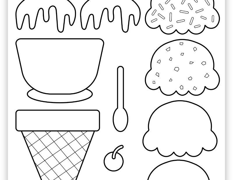 Build Your Own Ice Cream Free Printable Craft Pjs And Paint Worksheets Library