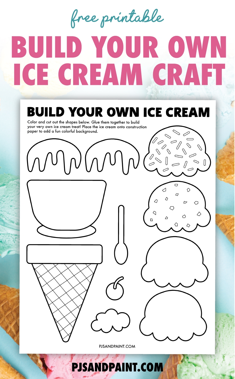 paper ice cream printable