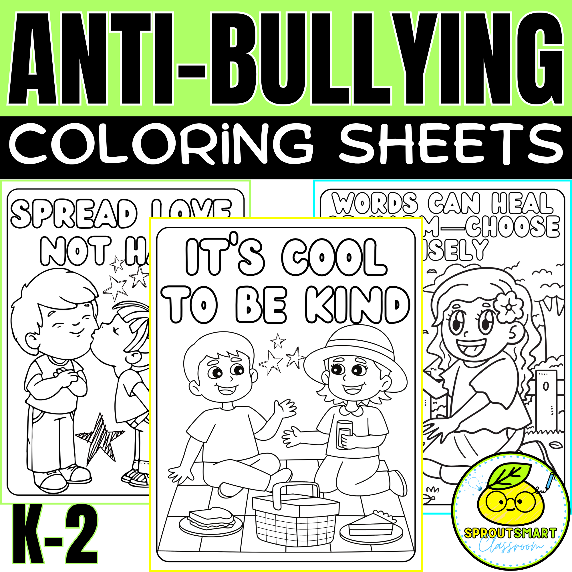 bullying coloring worksheets