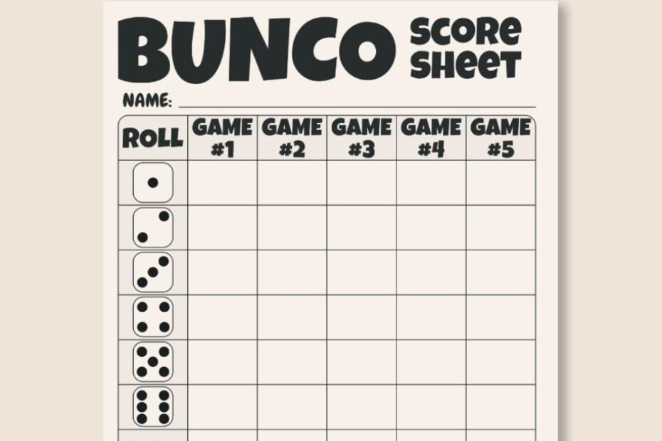 Bunco Score Sheets Fun And Simple Score Tracking For Bunco Game Nights With Printable PDF Access Publishing Ish Amazon Books