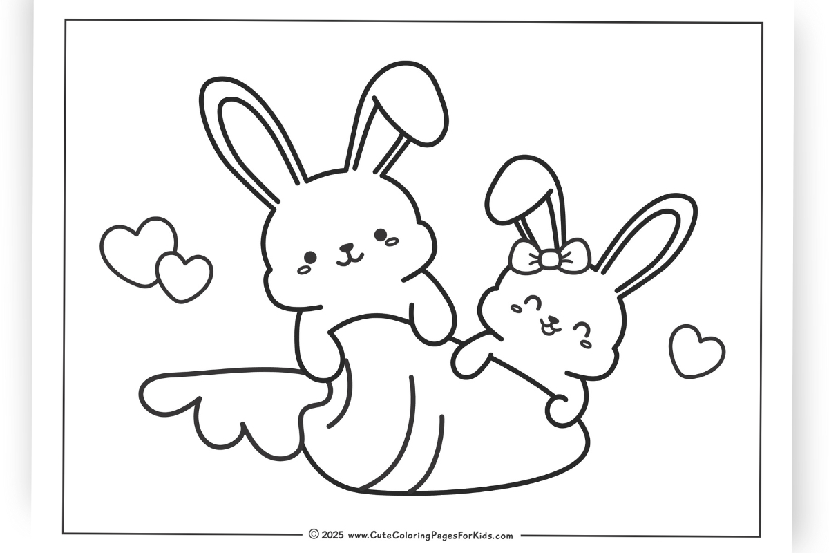 printable bunny coloring pages
