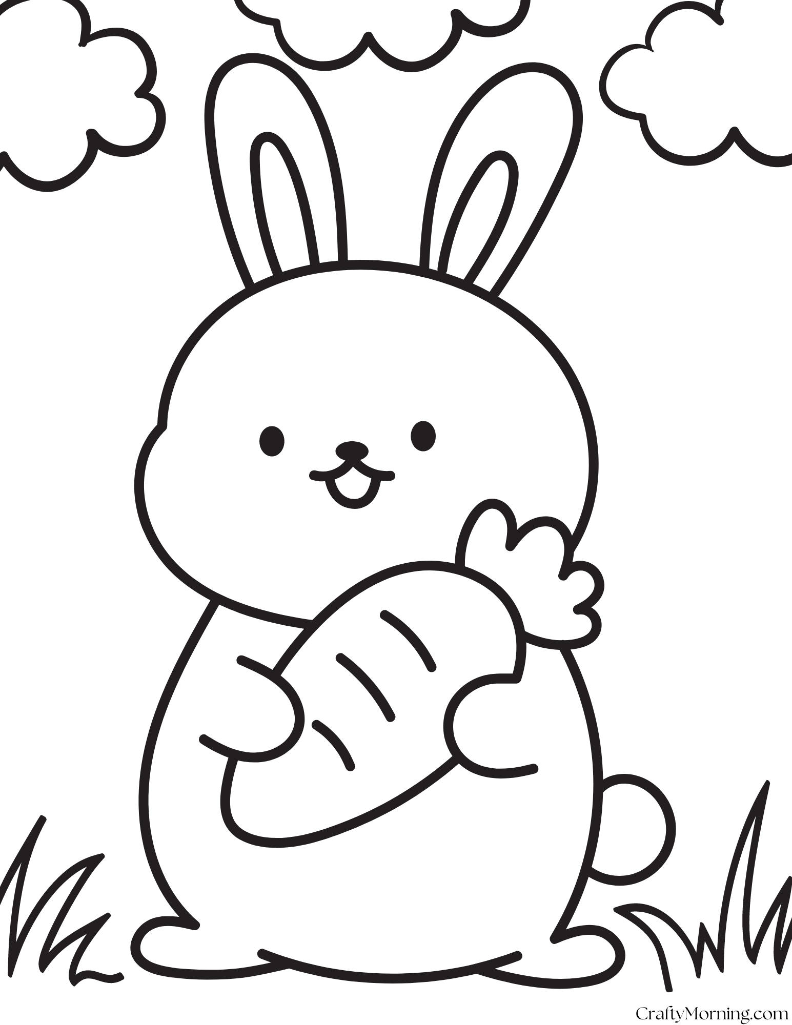 bunny coloring pages printable