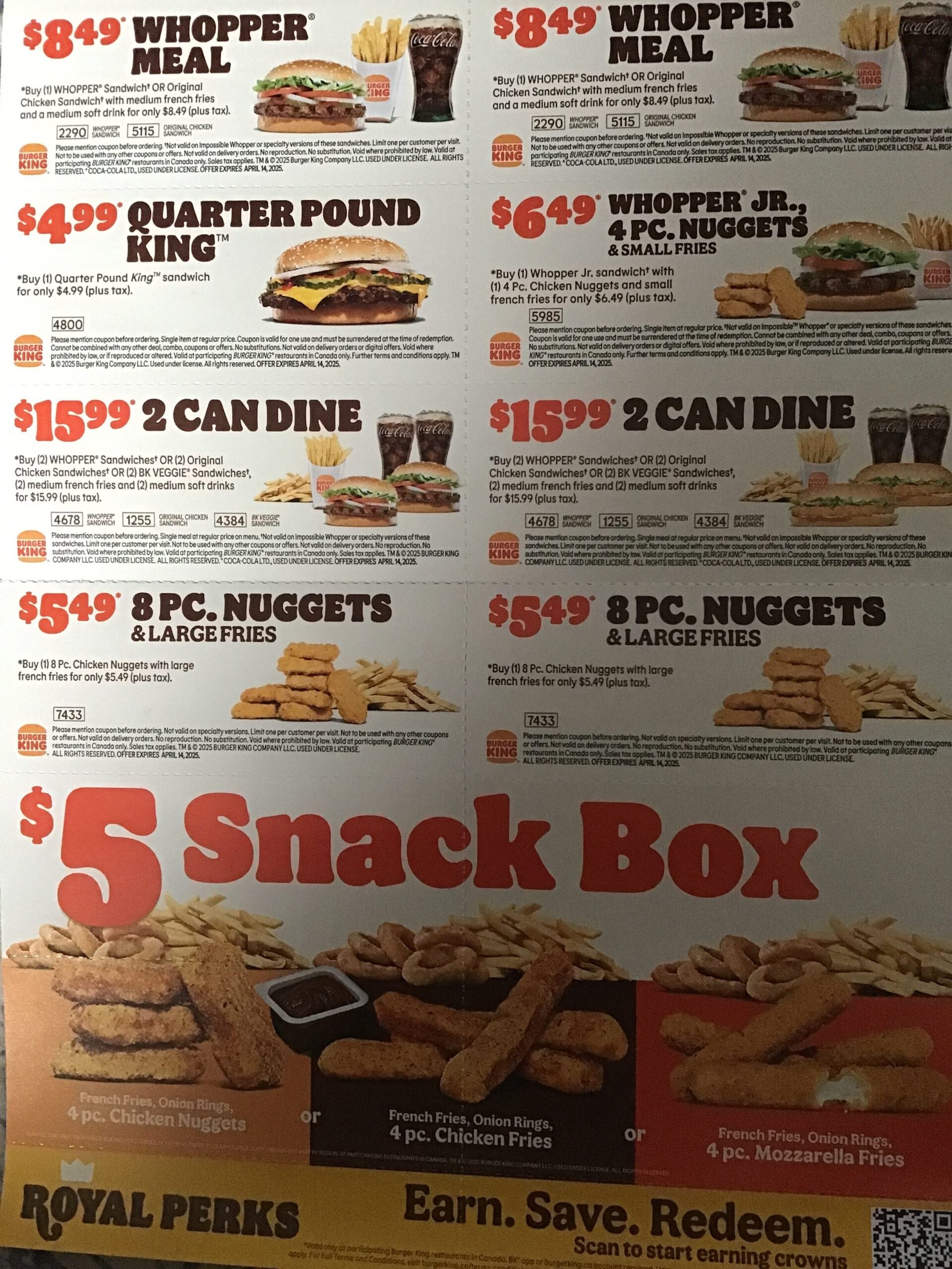 bk printable coupons