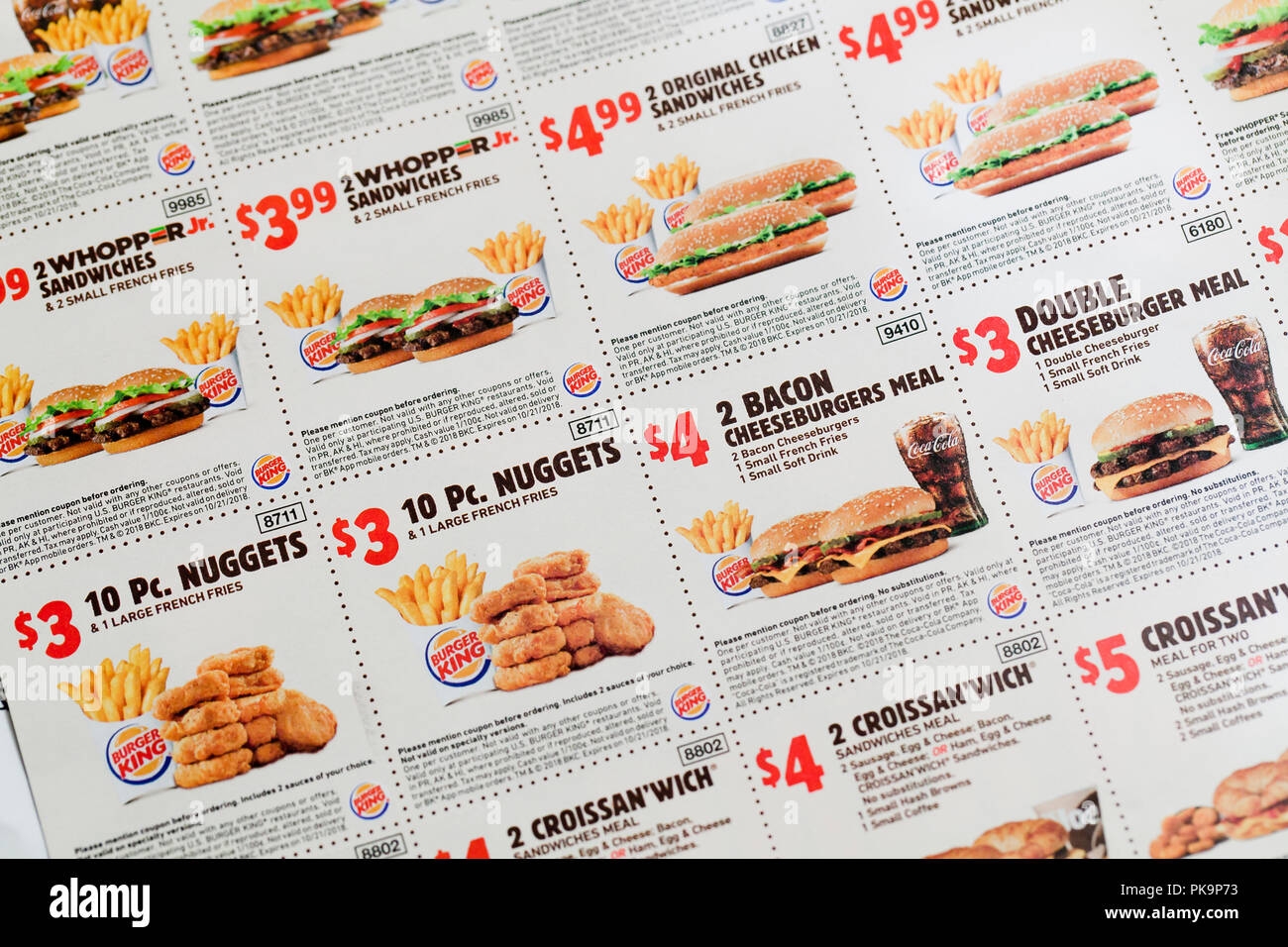 Burger King Coupon Hi res Stock Photography And Images Alamy