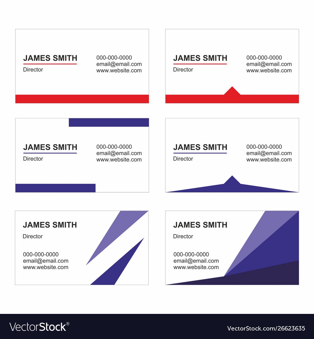 Business Card Templates Set Printable Royalty Free Vector Worksheets Library