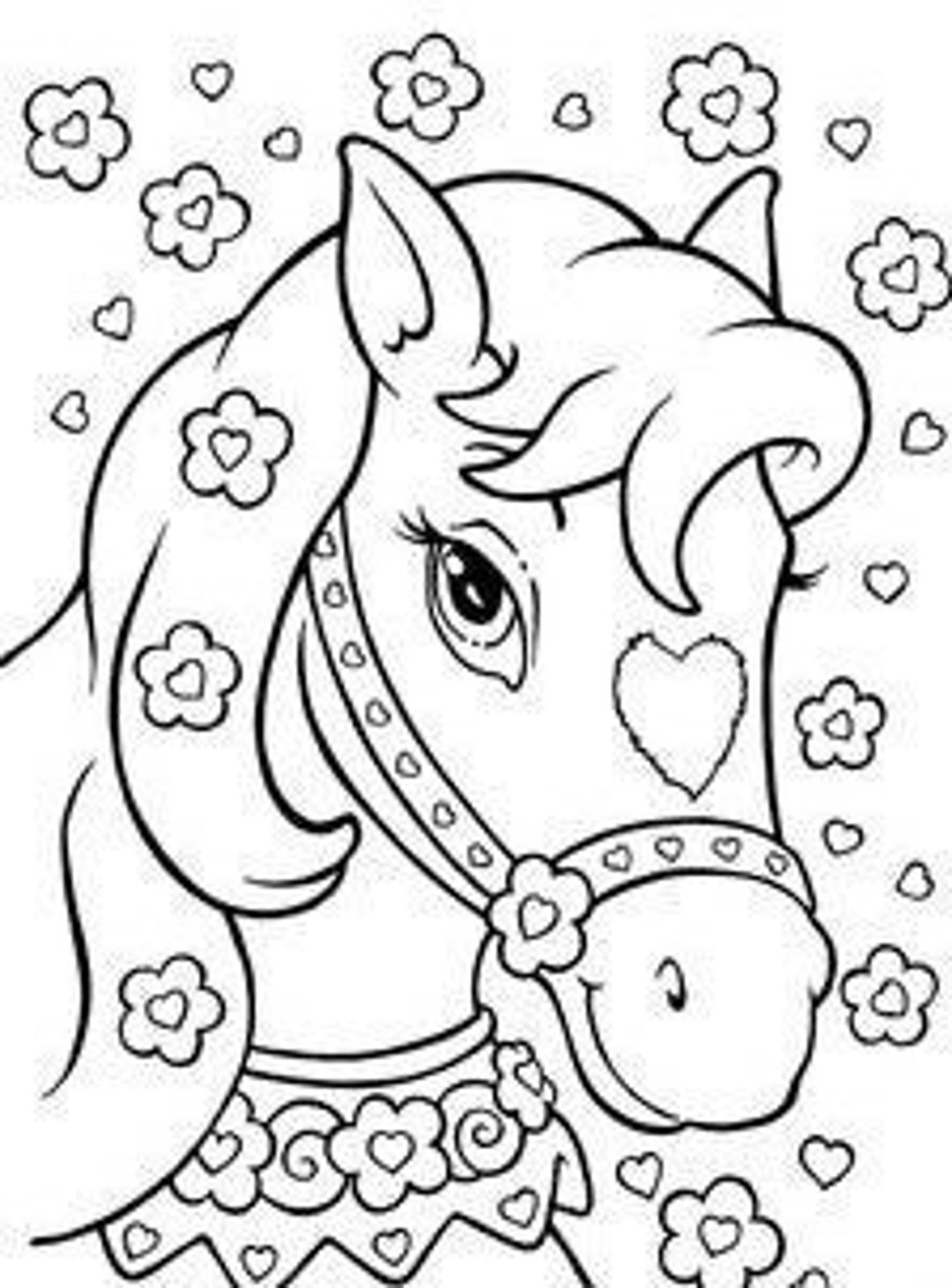 Buy Horse Coloring Page Online In India Etsy