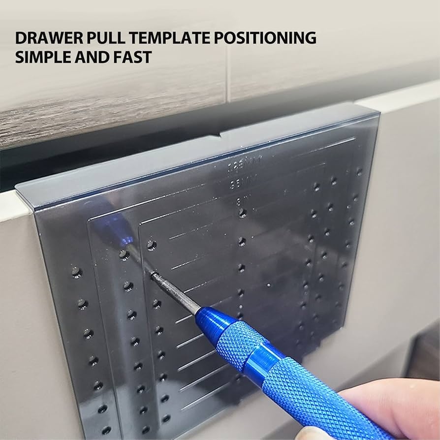 drawer pull installation template