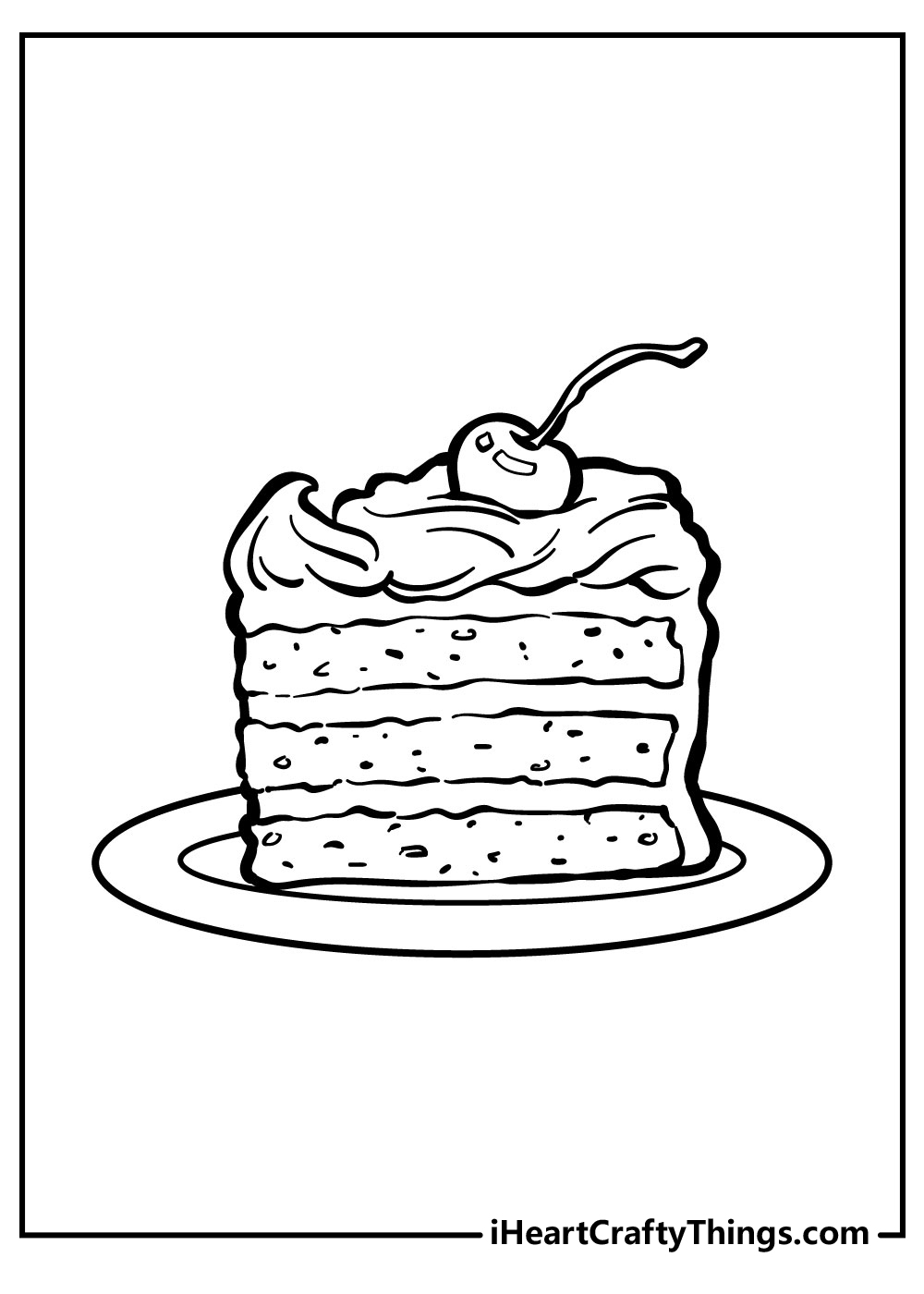 printable coloring pages cake