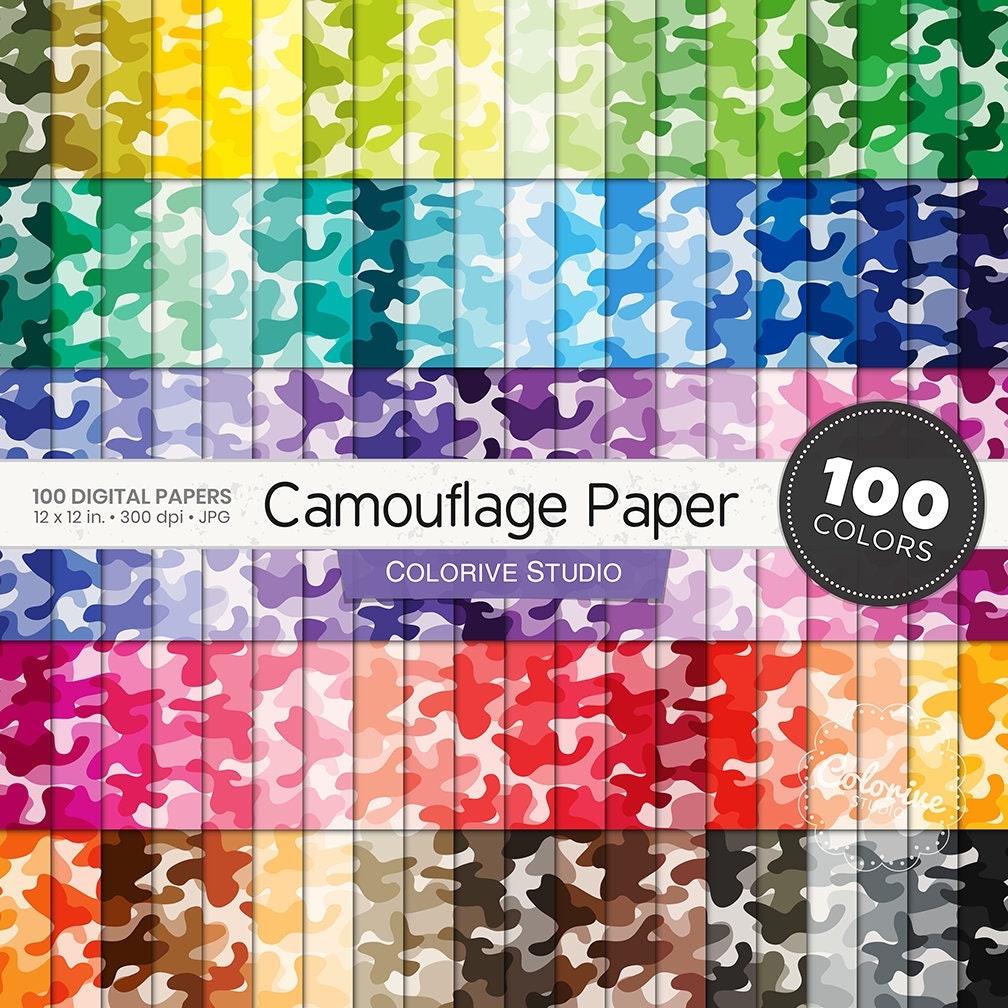 camo paper printable