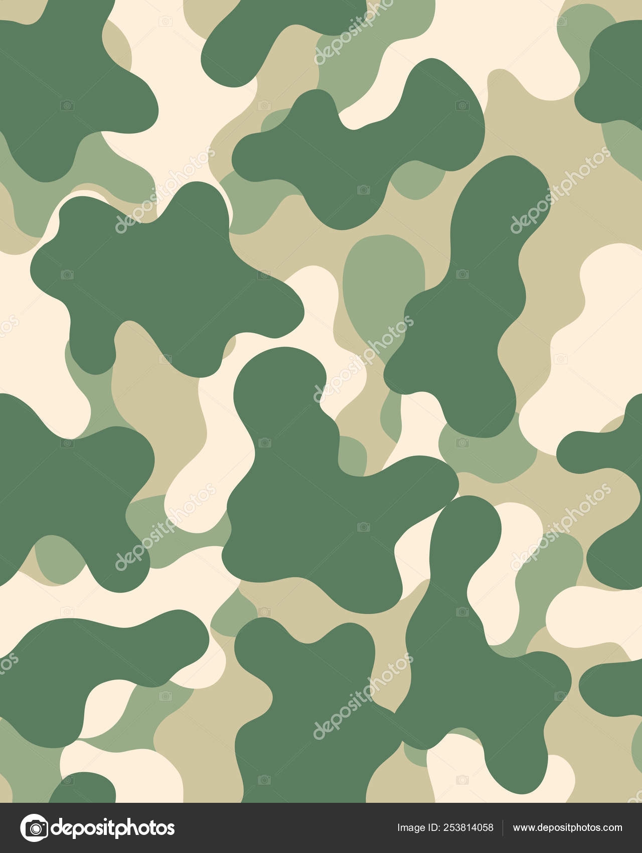 Camouflage Pattern Seamless Army Wallpaper Military Design 