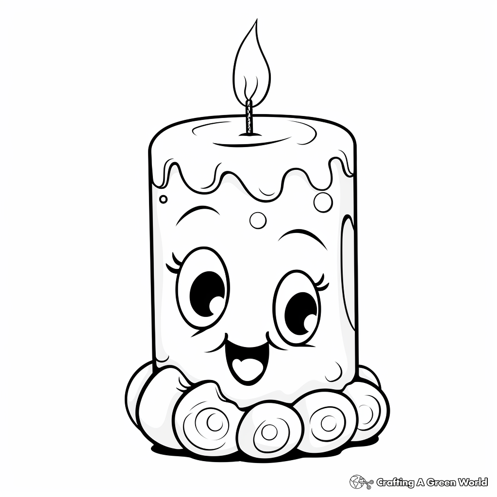 Candle Coloring Pages Free U0026 Printable 