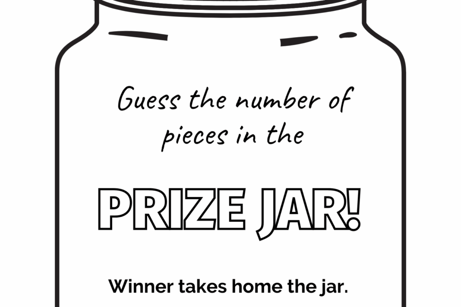 Candy Jar Game Free Printables Piano With Lauren