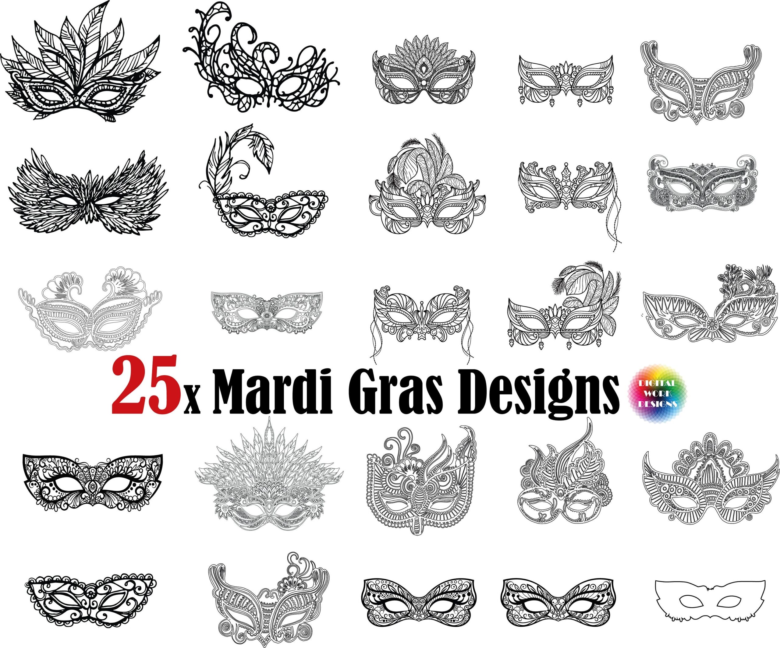 Carnaval Mask SVG Masquerade Mask Svg Venetian Mask Theater Mask Mask Silhouette Mask Cut File Mardi Gras Svg Parade Mask Svg