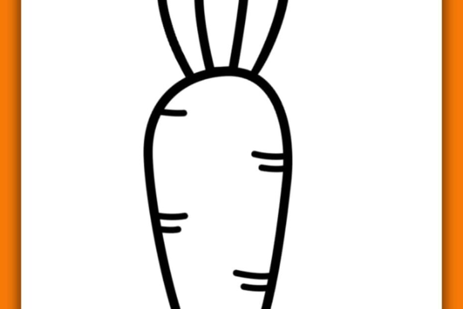 Carrot Template Free Printable For Easter Crafts Love Our Real Life