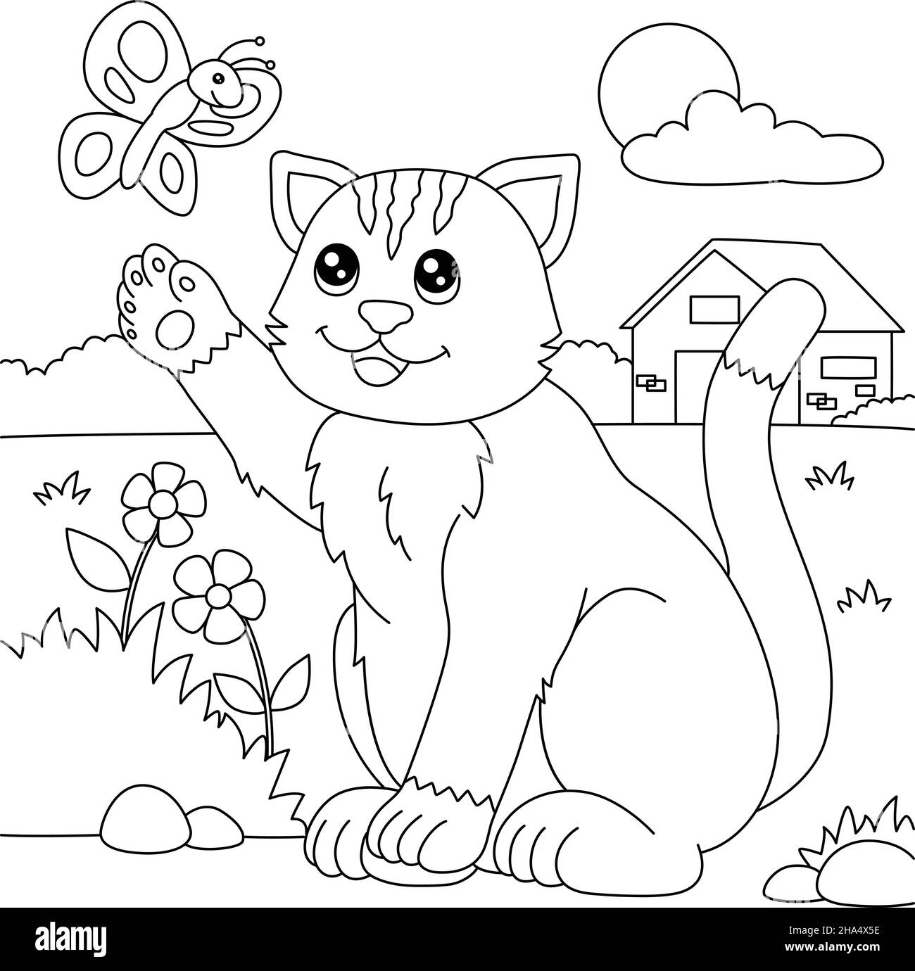 coloring pic of cat