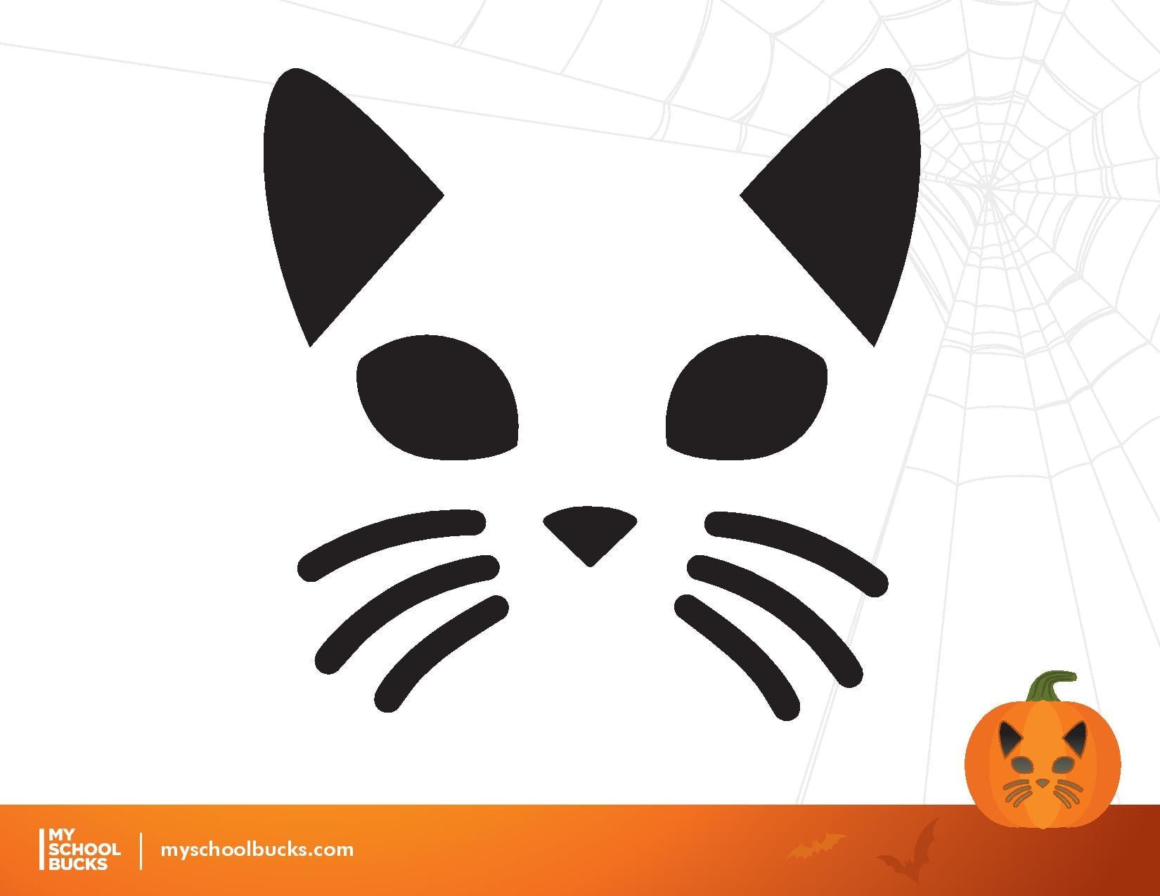 cat pumpkin template printable