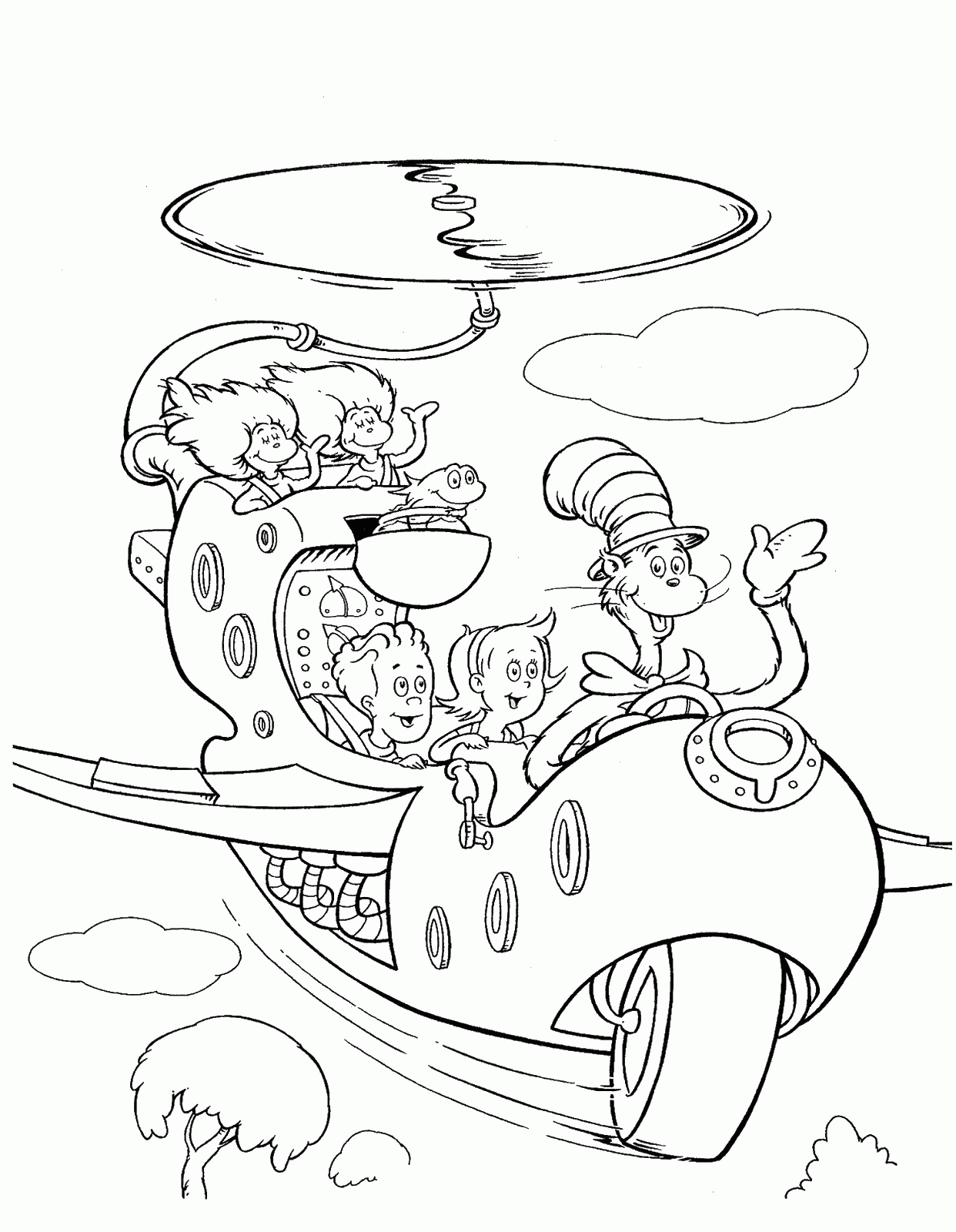  Cat In The Hat Coloring Pages U0026 Books 100 FREE And Printable 