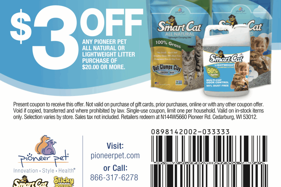 Cat Litter Coupons Clearance