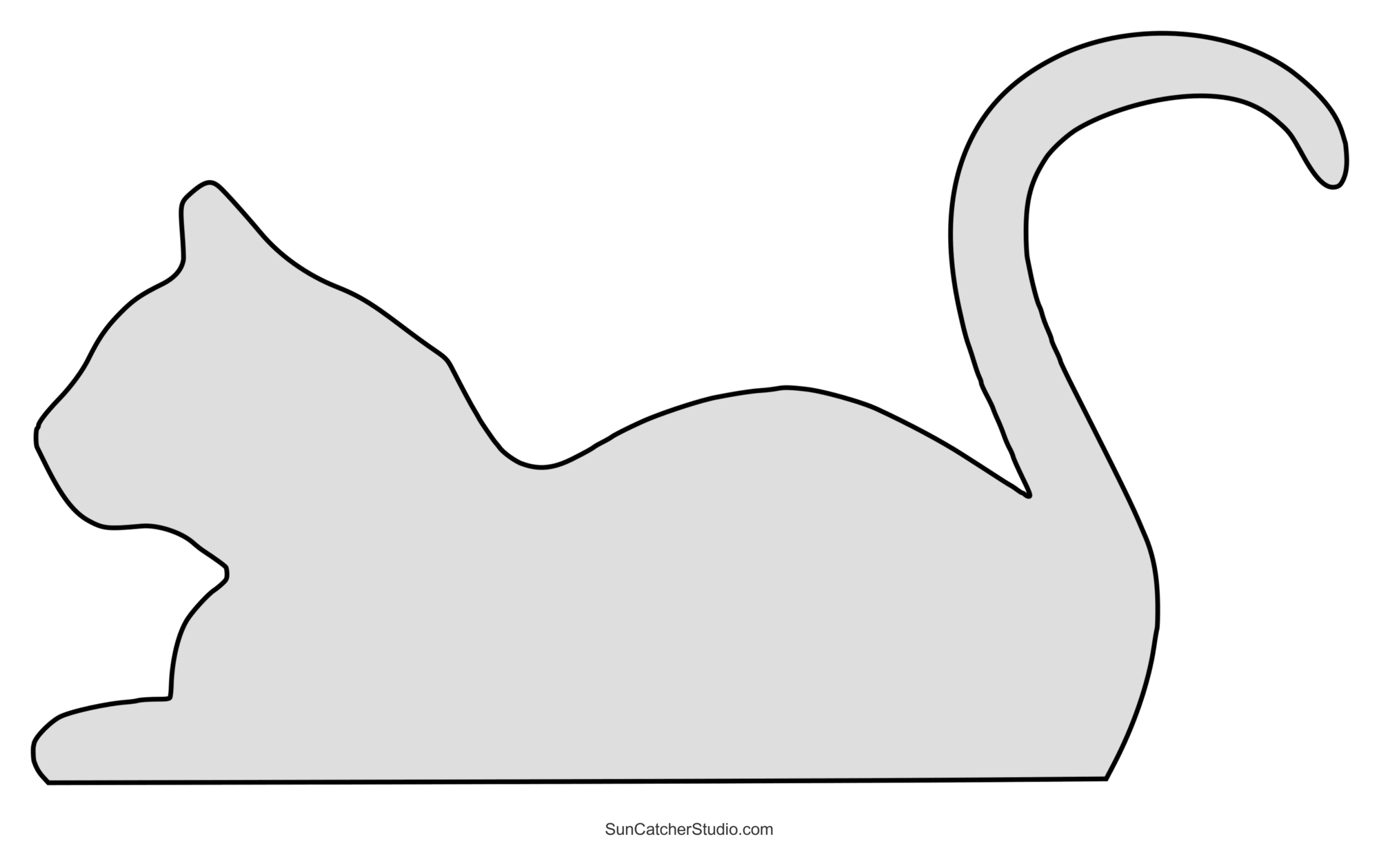 Cat Patterns Templates Stencils Clip Art And Silhouettes 