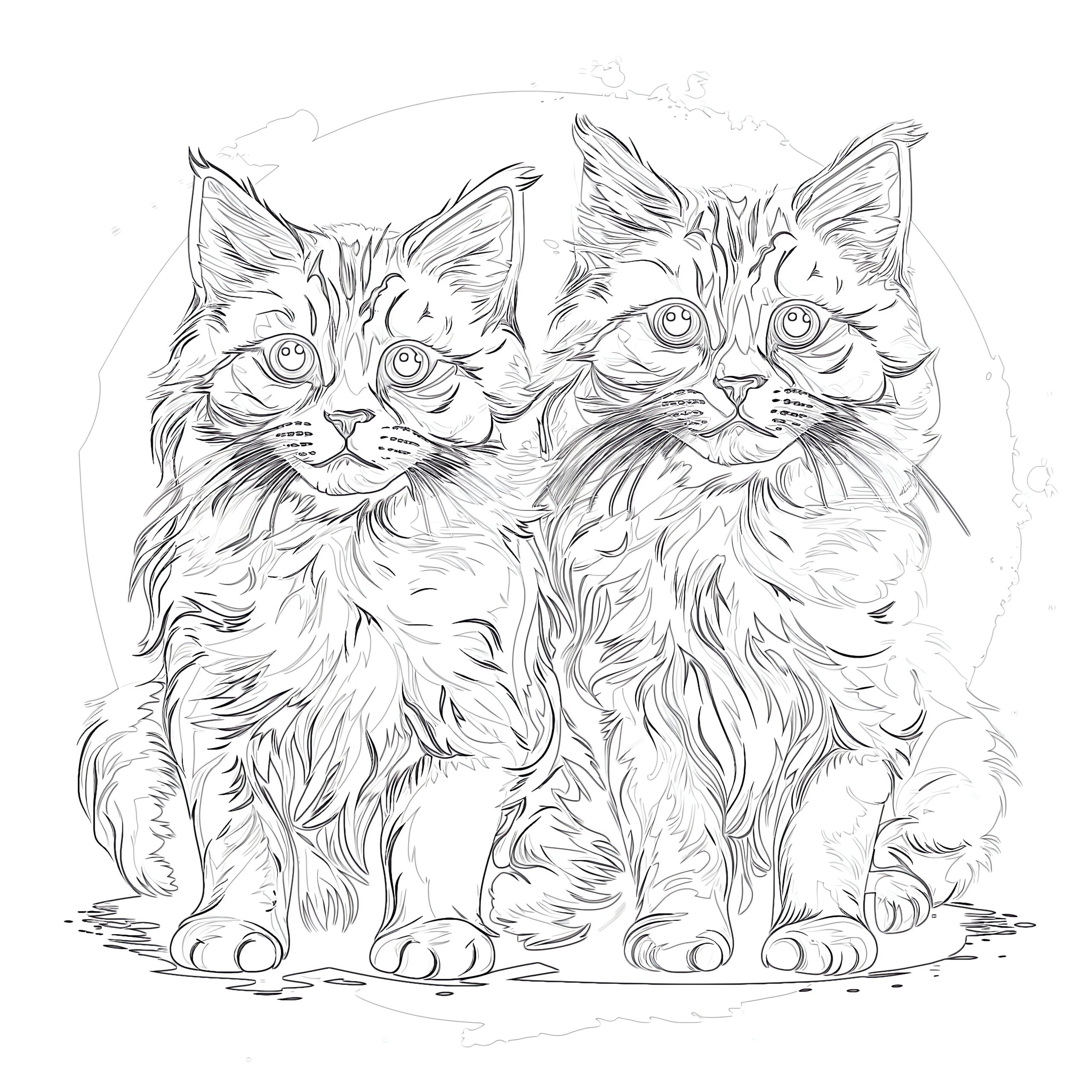 free cat coloring pages
