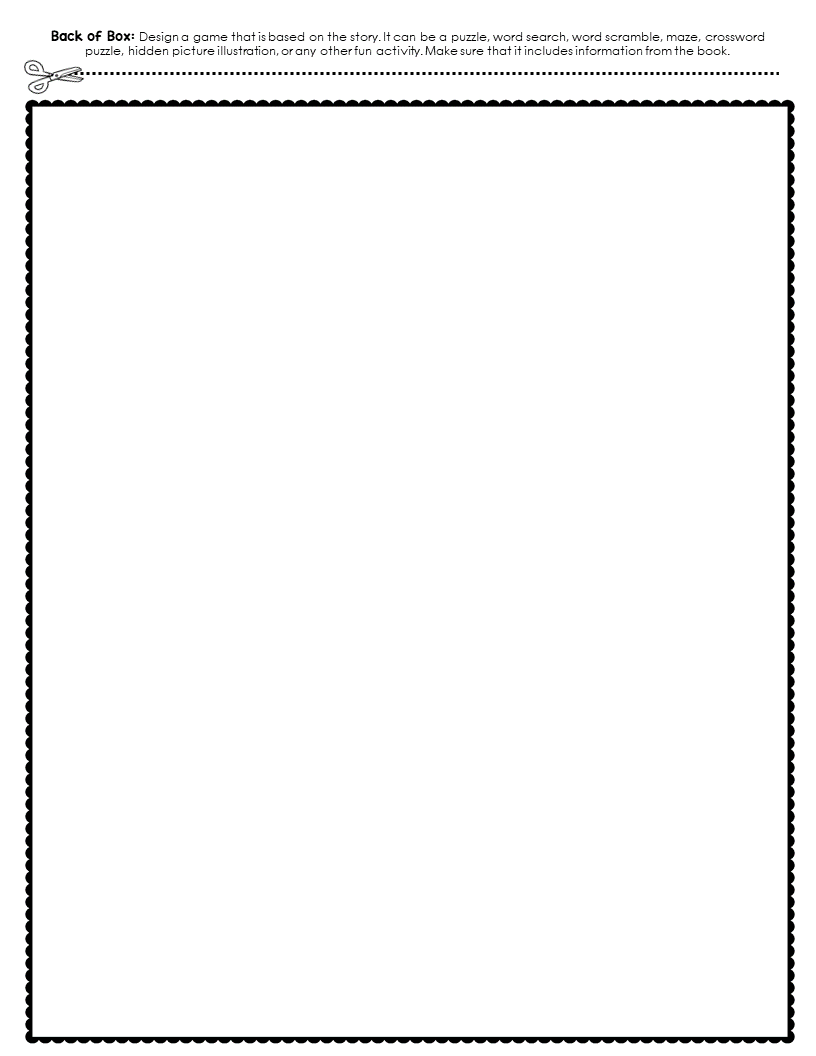 cereal box template printable