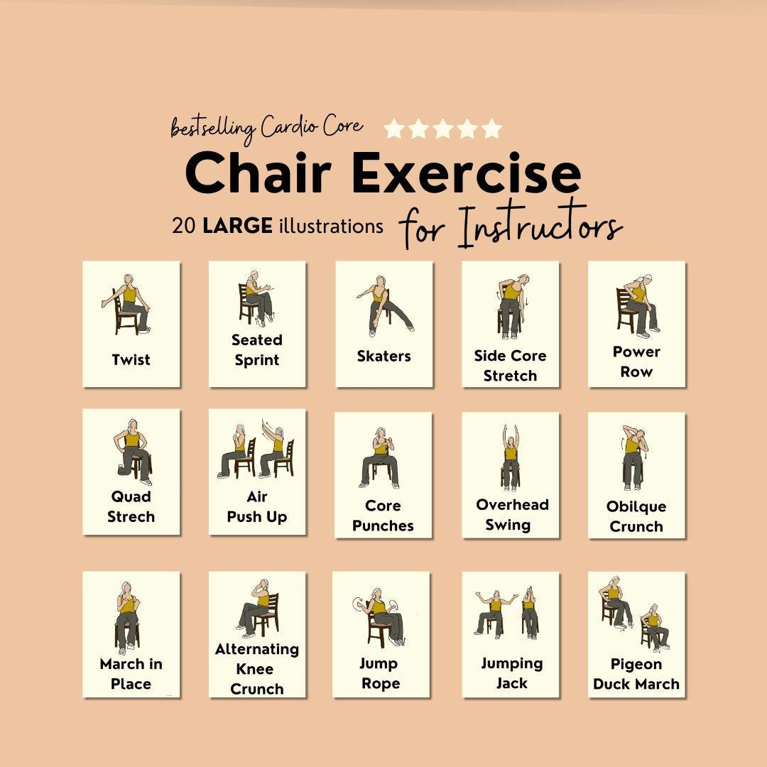 chair exercises for seniors printable