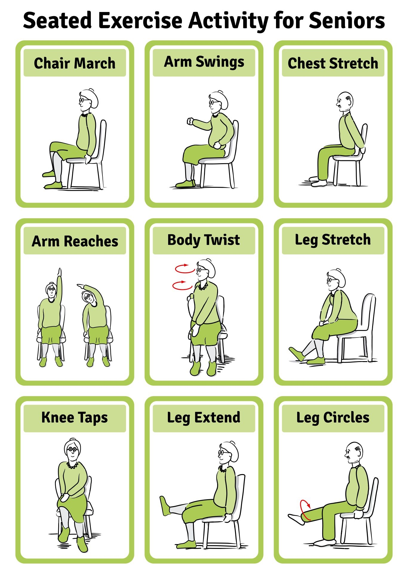Chair Leg Exercises For Seniors