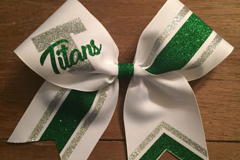 Cheer Bow Template Stripes U0026 Titans Icon For Vinyl Heat Transfer 3