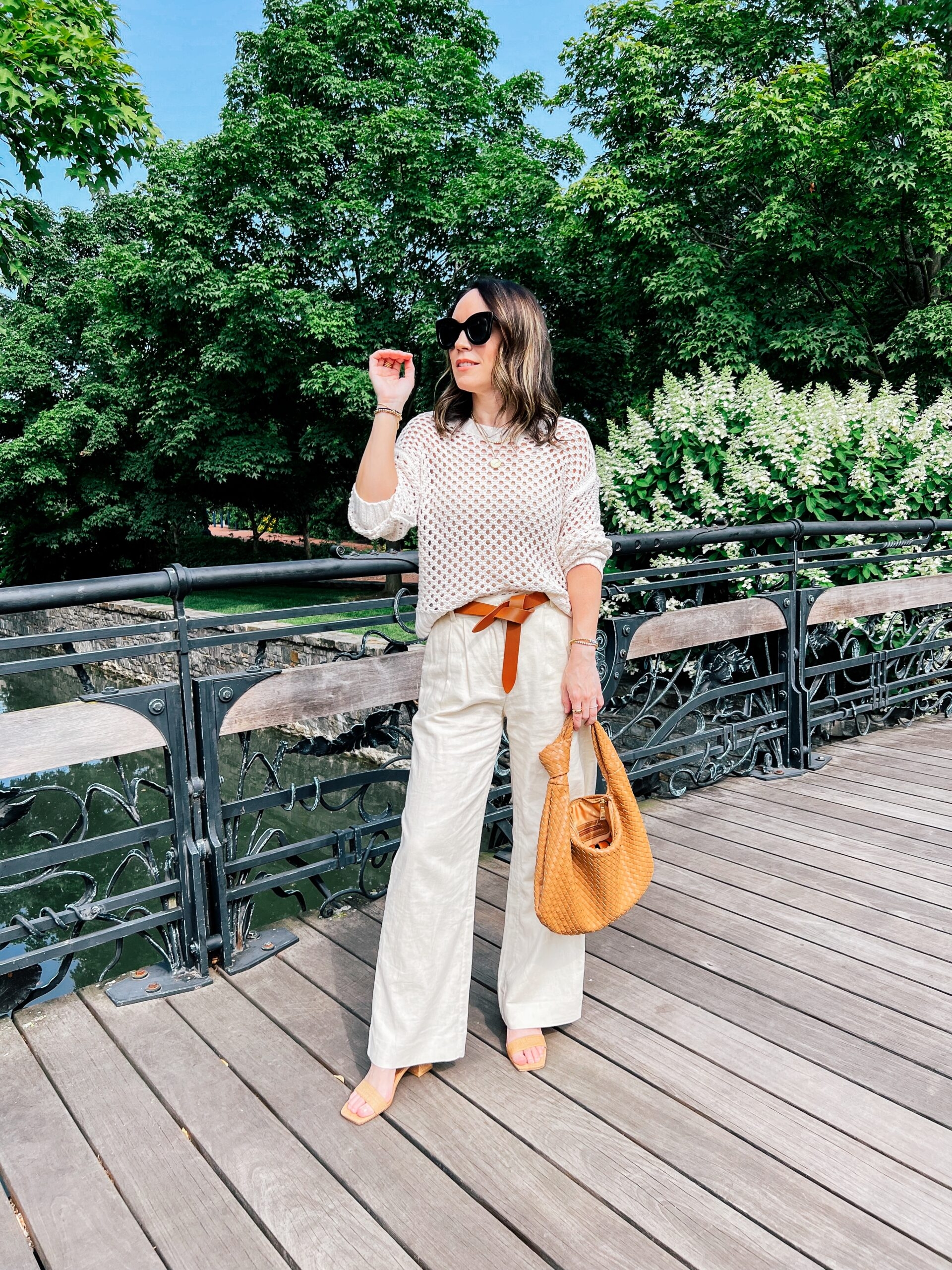 cream colored dress pants