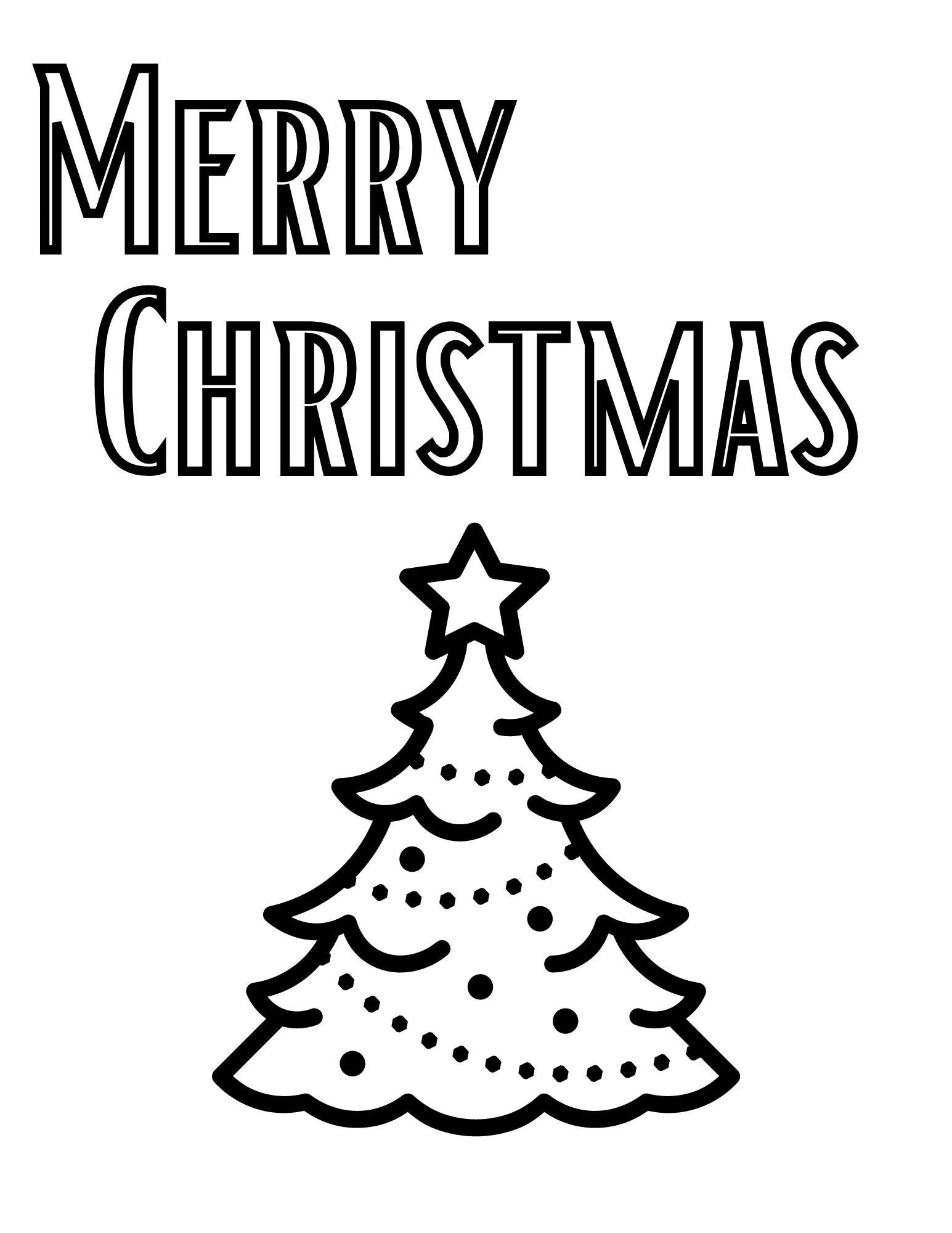Christmas Coloring Page Merry Christmas Coloring Family Activity family Fun Night Christmas Tree Coloring Page Arbol De Navidad