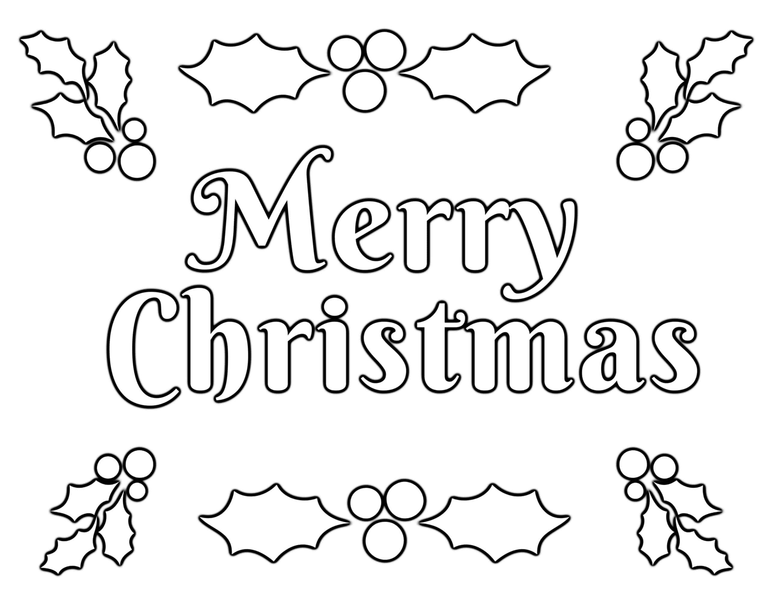 free coloring pages printable christmas
