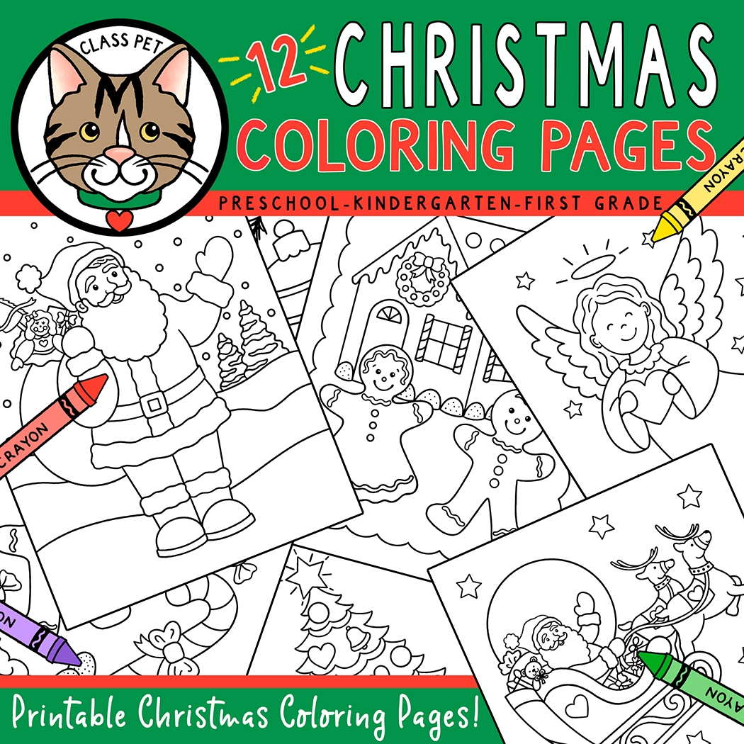 Christmas Coloring Pages For Preschool Kindergarten First 