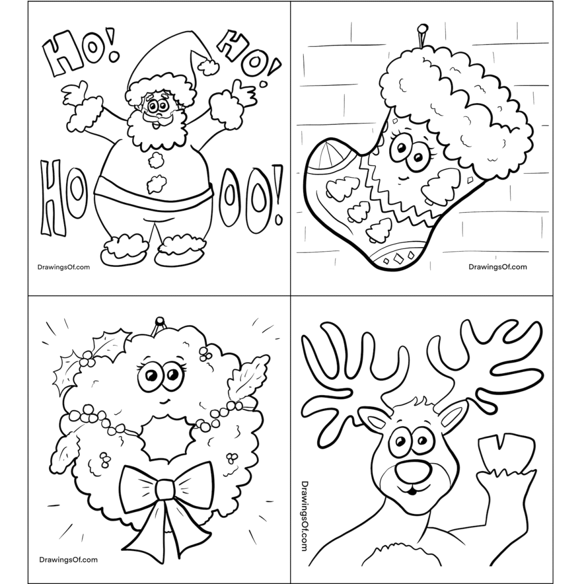 free coloring christmas pages printable