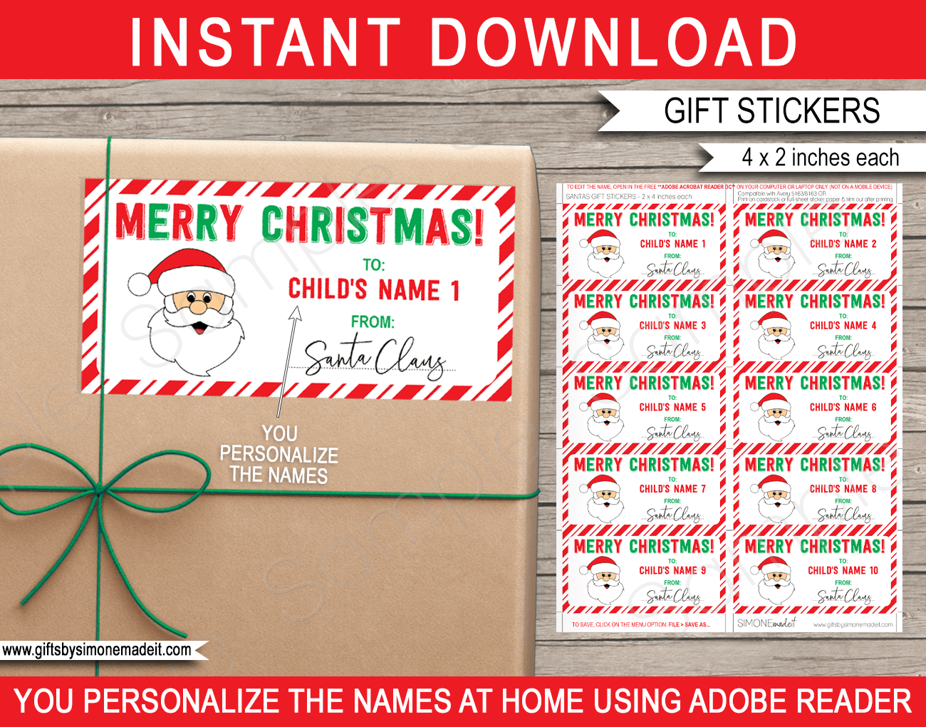 printable christmas labels