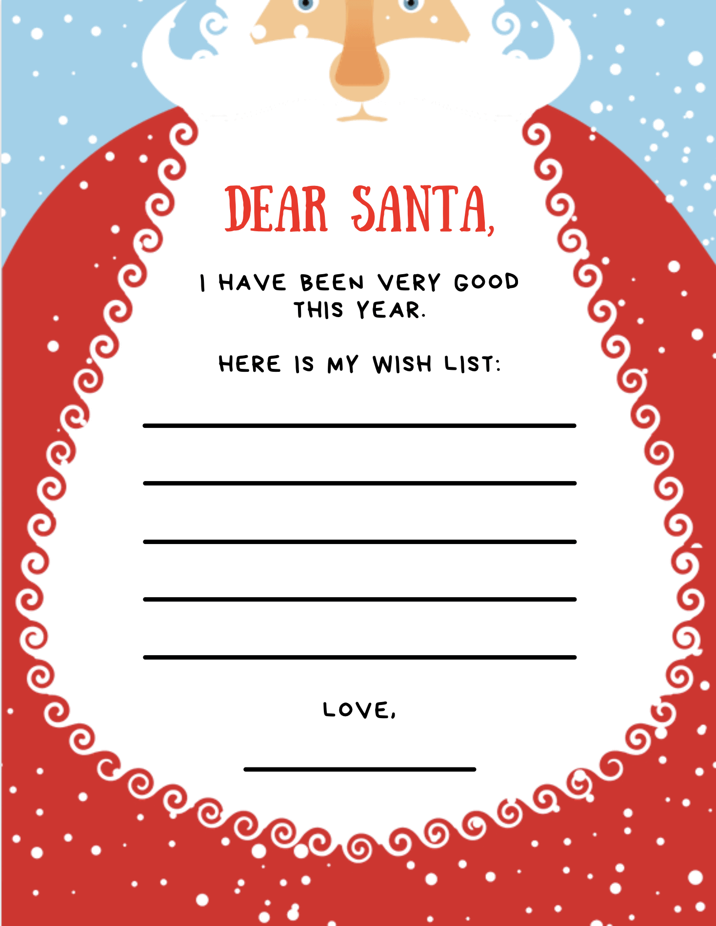 printable santa suit template